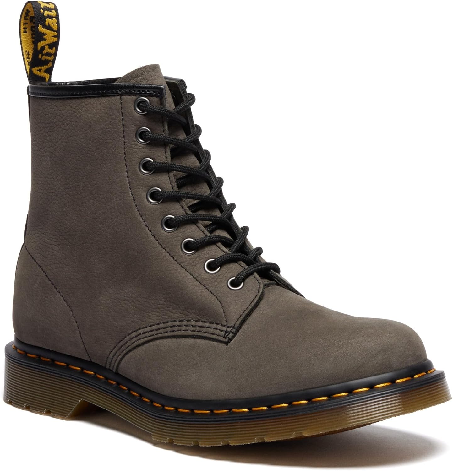 

Ботинки Dr. Martens Unisex-Adult 1460 Milled Nubeck Wp Combat, Gunmetal