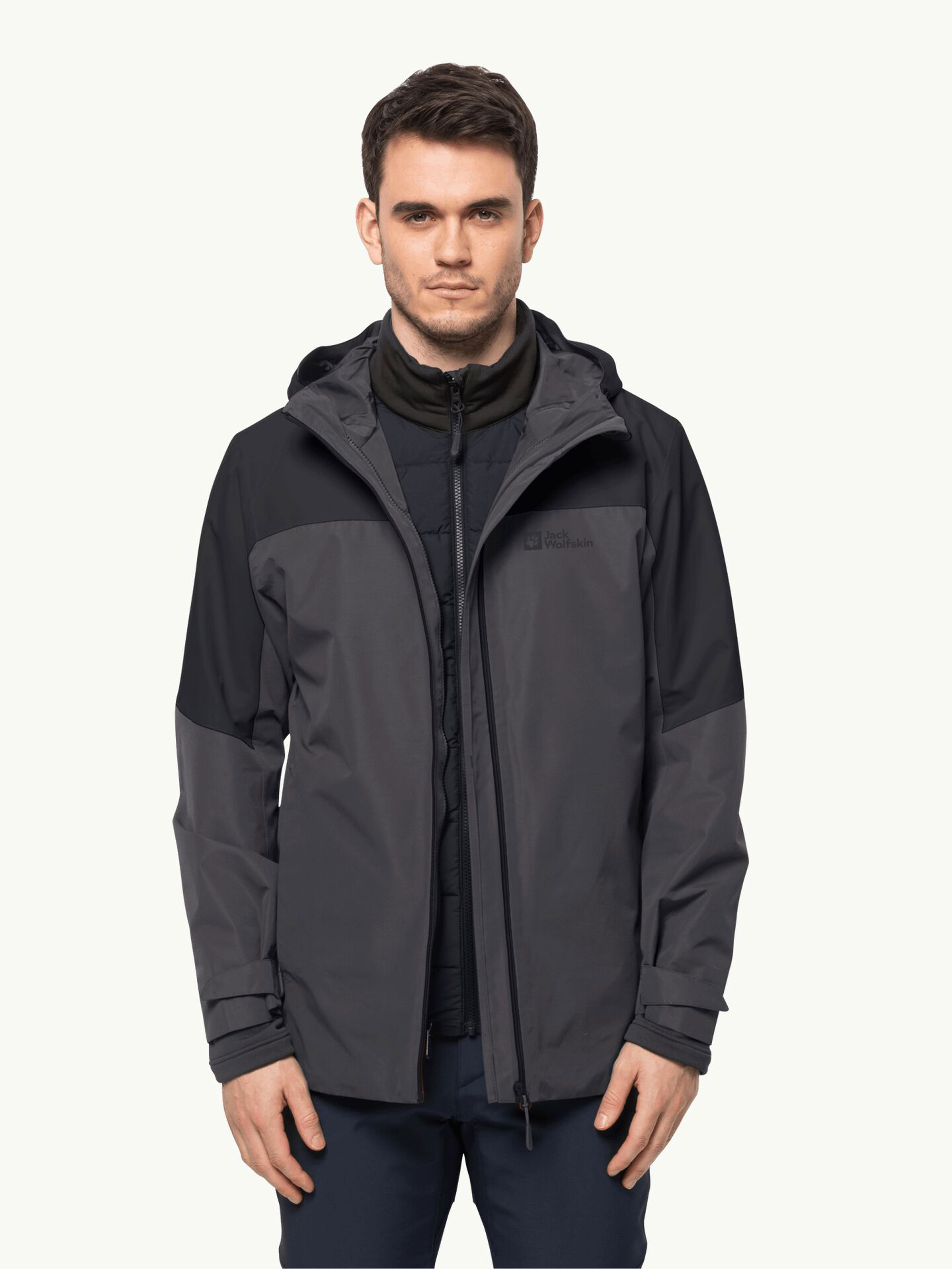 

Куртка Jack Wolfskin GLAABACH 3IN1 JKT M, черный