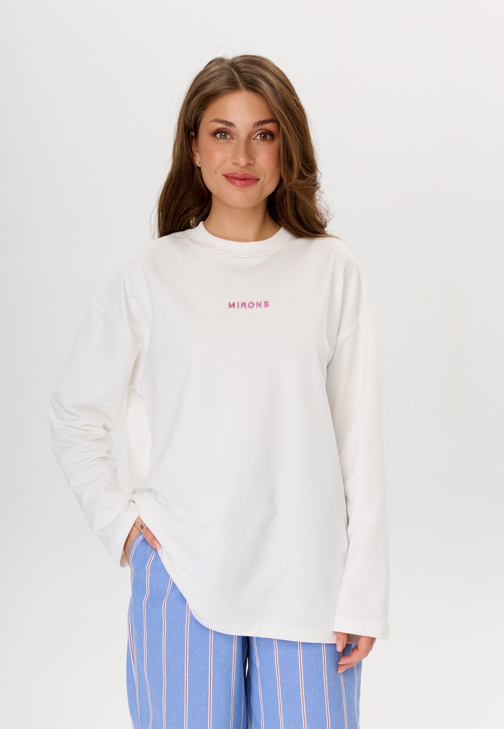 

Топ с длинными рукавами LONGSLEEVE MIRONS, белый
