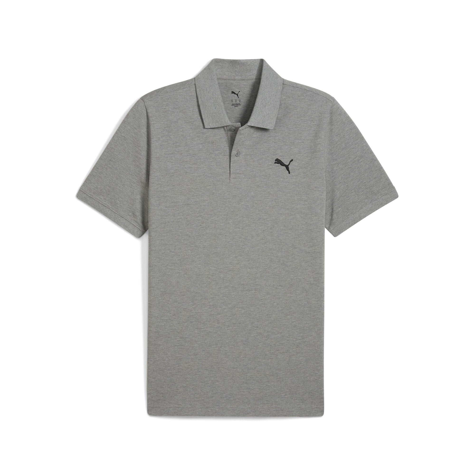 

PUMA Мужская футболка-поло Essentials Pique, цвет medium gray heather