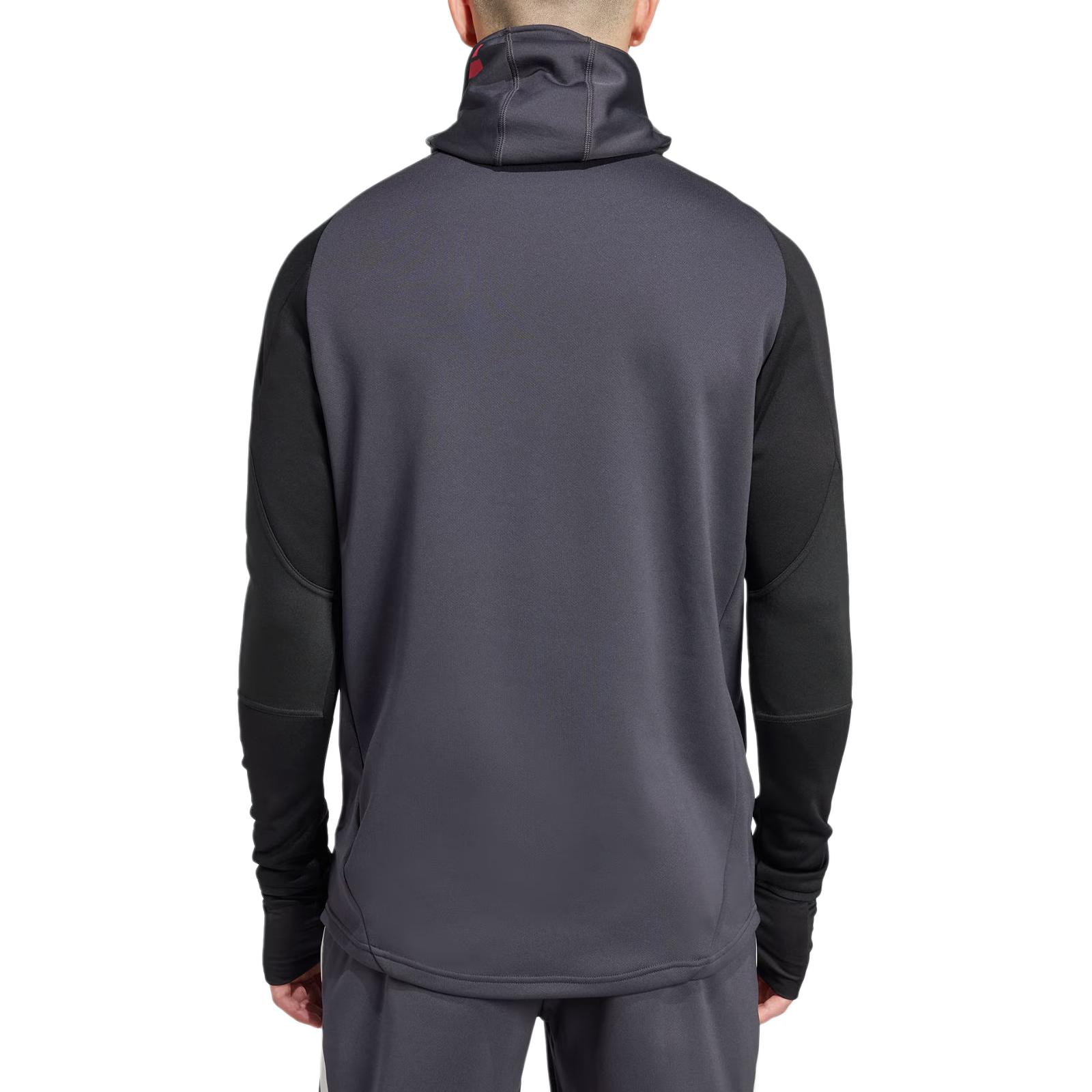 Футболка Manchester United Tiro 24 FW24 AEROREADY Мужская Угольно-черный/Черный Adidas — фото 4