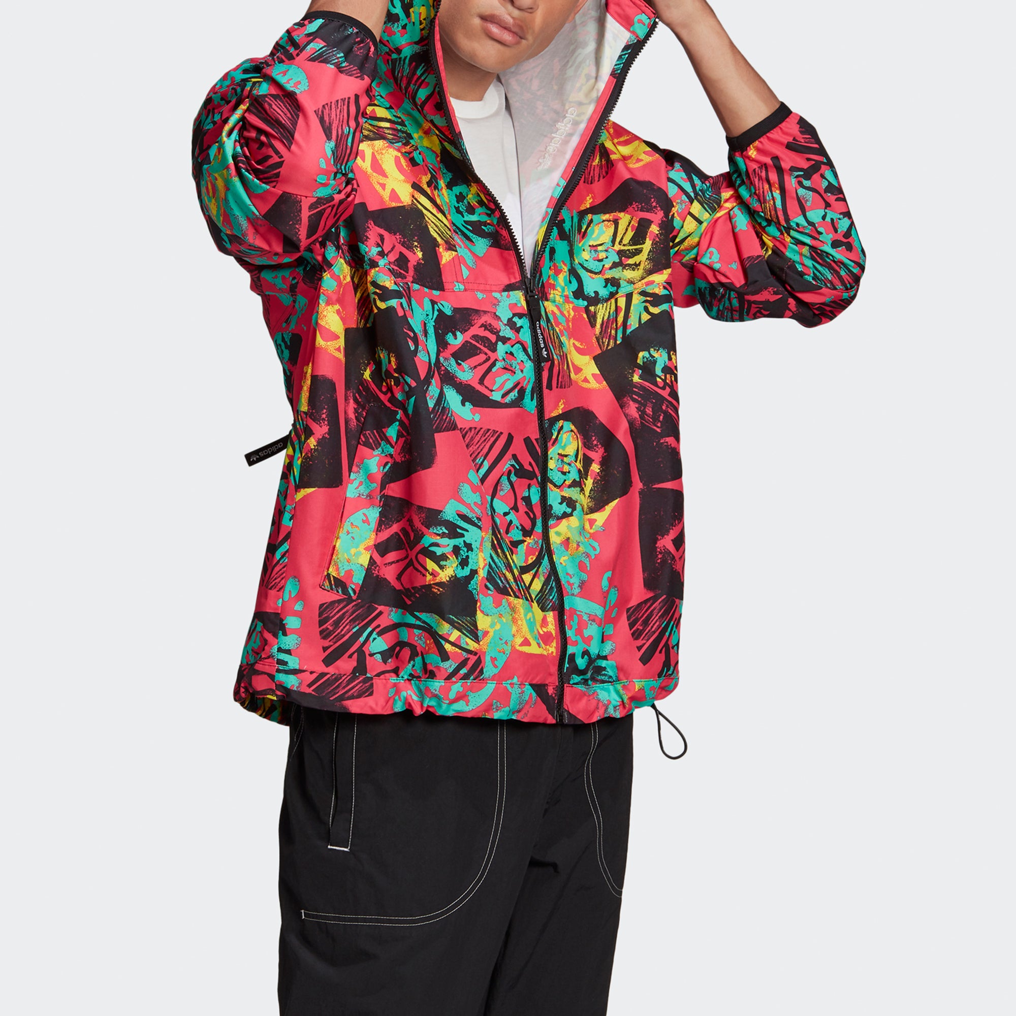Куртка adidas originals Adv Mesh Wvn Wb Retro Printing Hooded Jacket GN8855 — фото 4