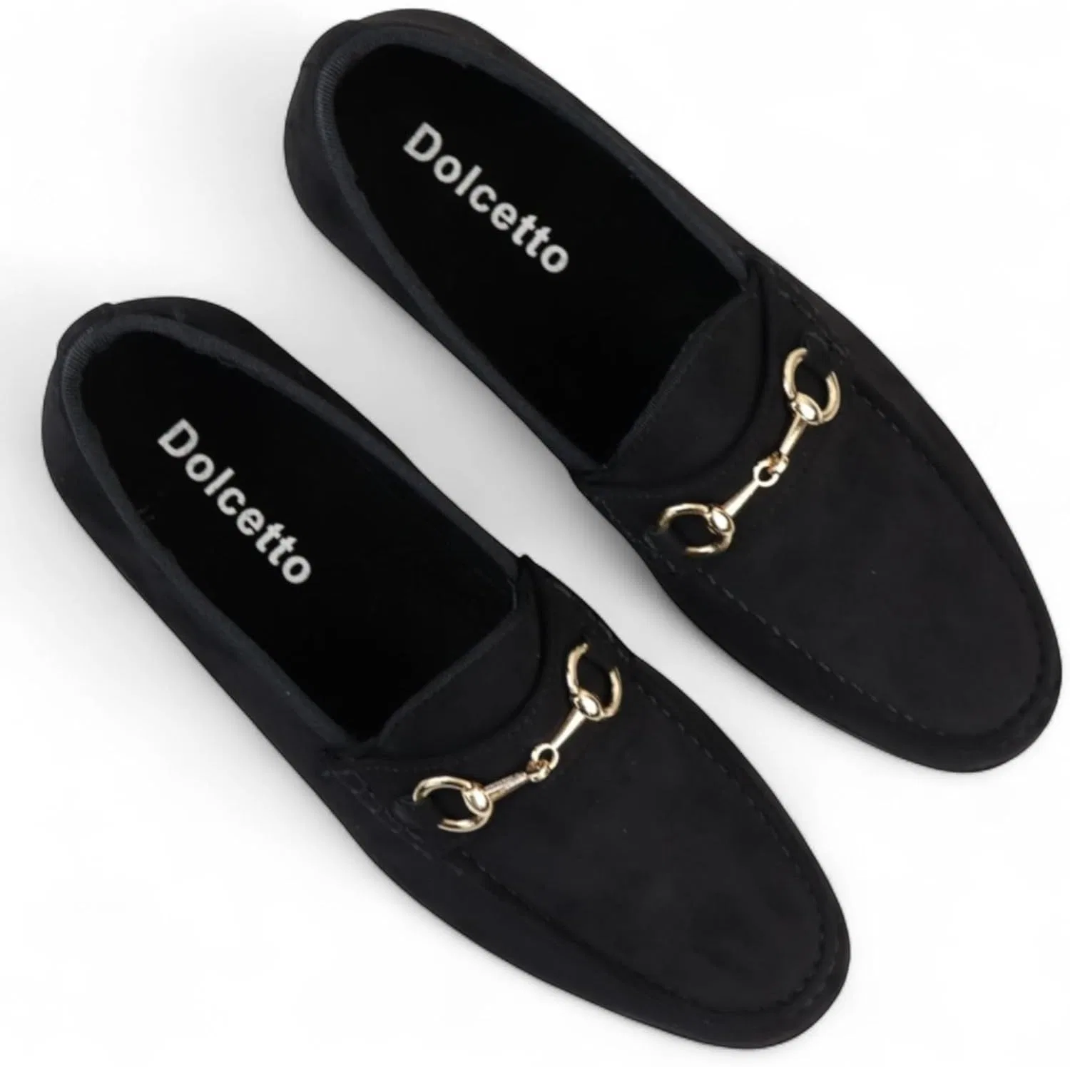 Мокасины мужские замшевые Dolcetto Moccasin, Black Infinity Leather — фото 4