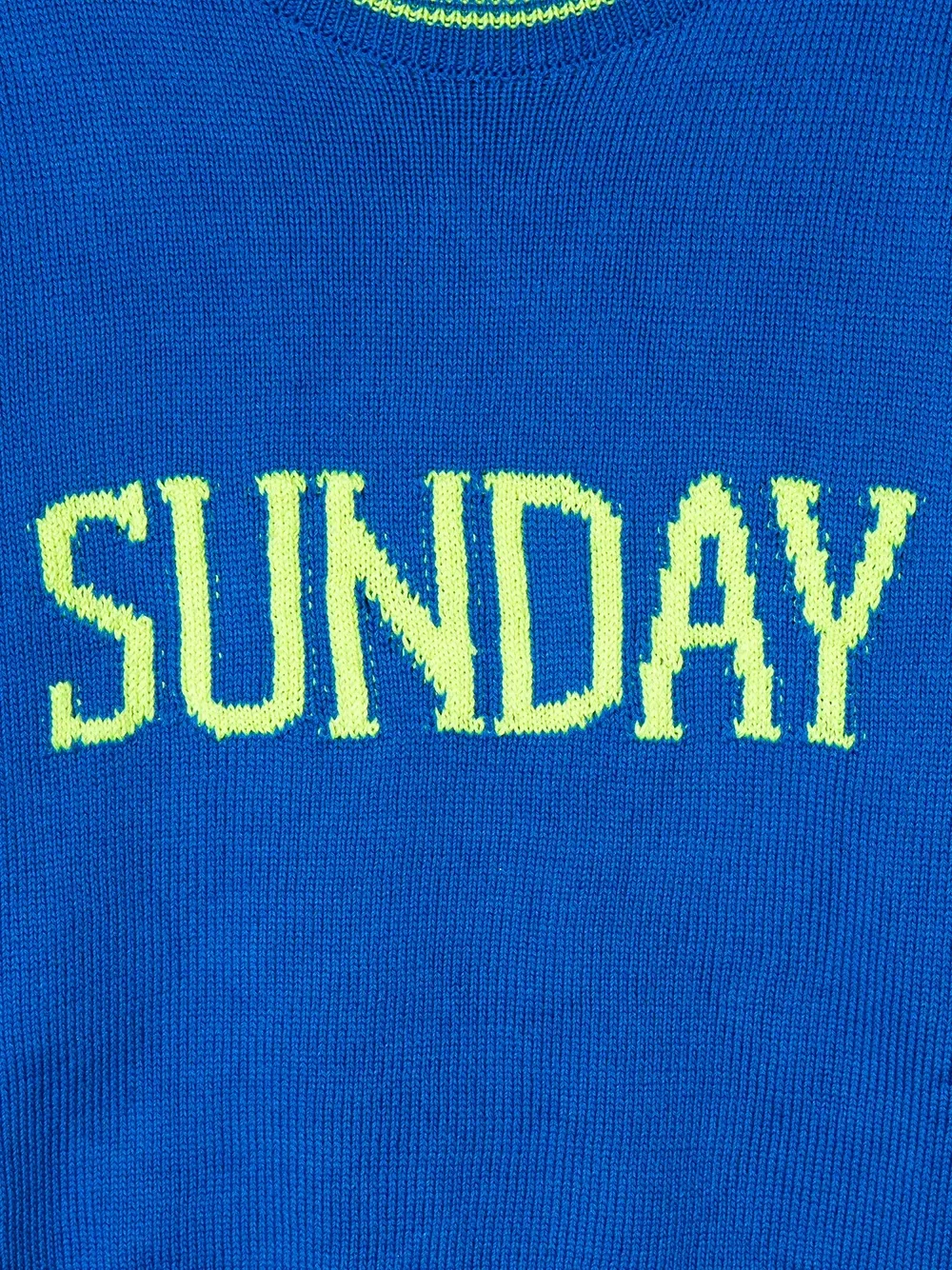 Свитер с принтом Sunday Alberta Ferretti Kids, синий — фото 3