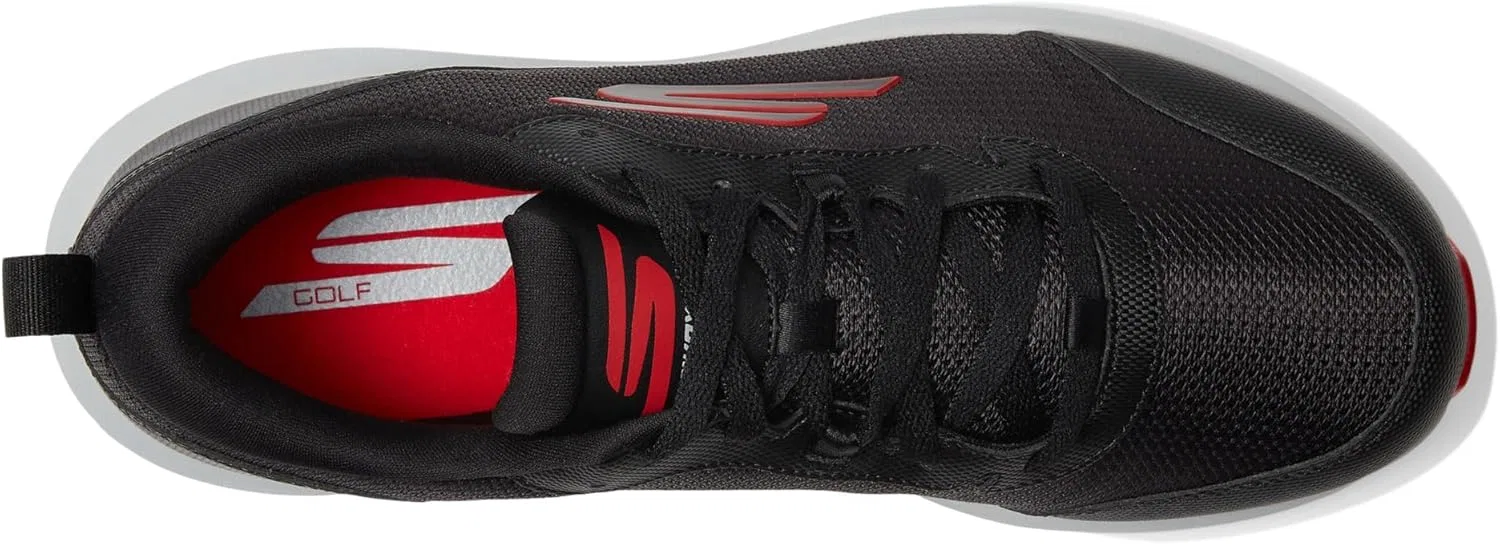 Мужские легкие гольф-кроссовки Skechers Max Fairway 4 Spikeless, 2-Black Red — фото 2