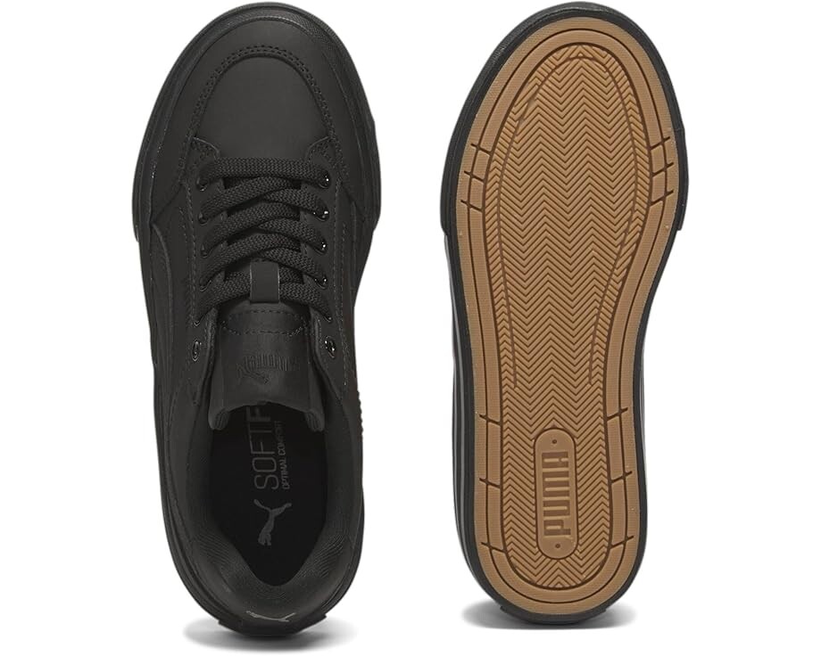 Кроссовки PUMA Kids Court Classic Vulc, цвет Puma Black-Puma Black-Cool Dark Gray — фото 3
