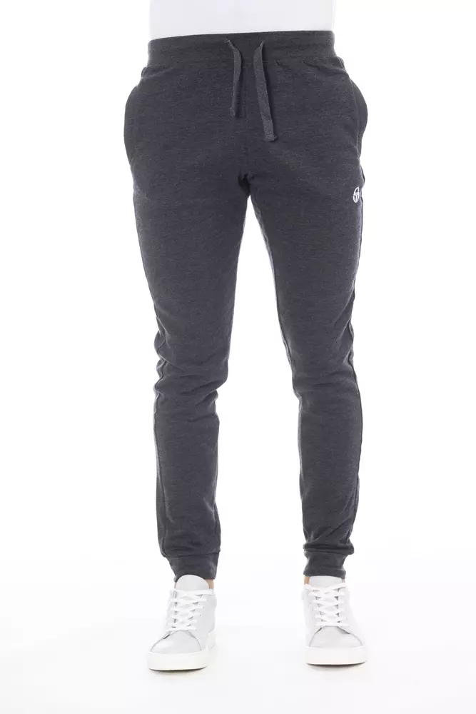 

Серые хлопковые мужские спортивные брюки Sergio Tacchini