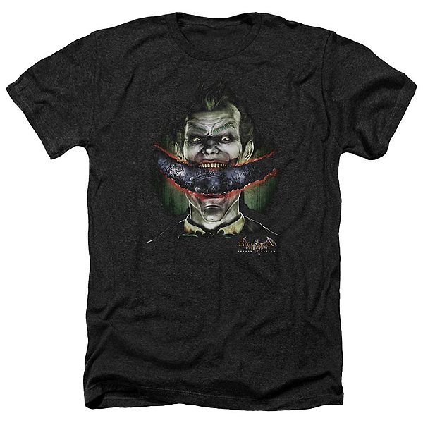 

Футболка Batman Arkham Asylum Crazy Lips Adult Heather Licensed Character