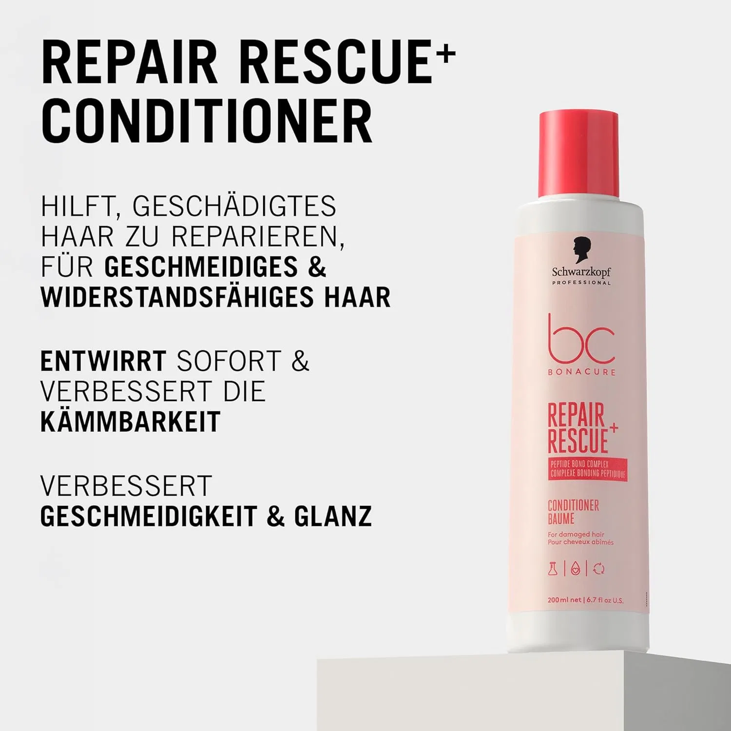 Кондиционер для поврежденных волос «Bonacure Repair Rescue» с аргинином от Schwarzkopf Professional Bc Bonacure — фото 3