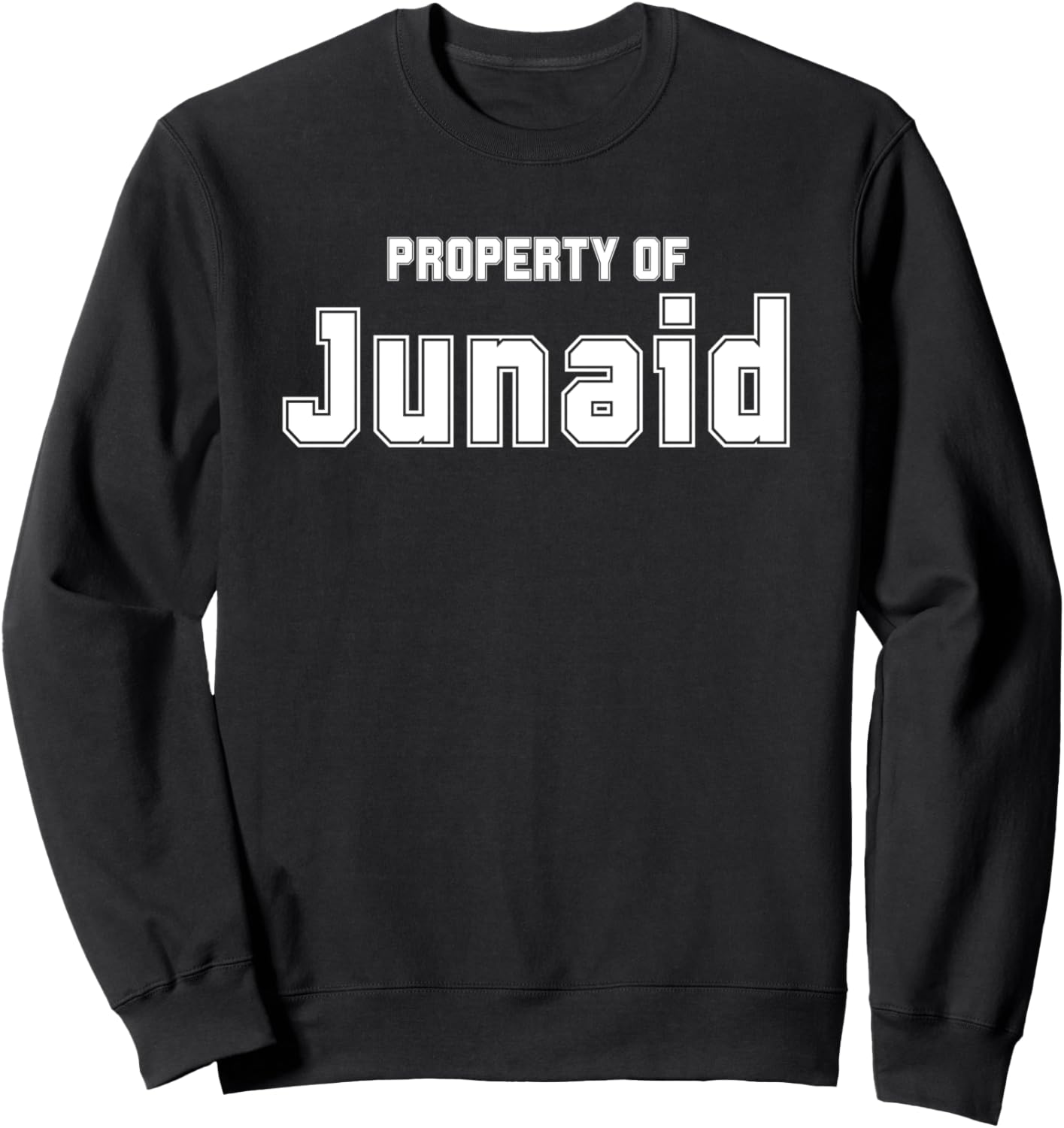 

Забавная толстовка с мусульманским именем и азиатским акцентом JUNAID Funny Asian Name Gifts Property Of Co., черный