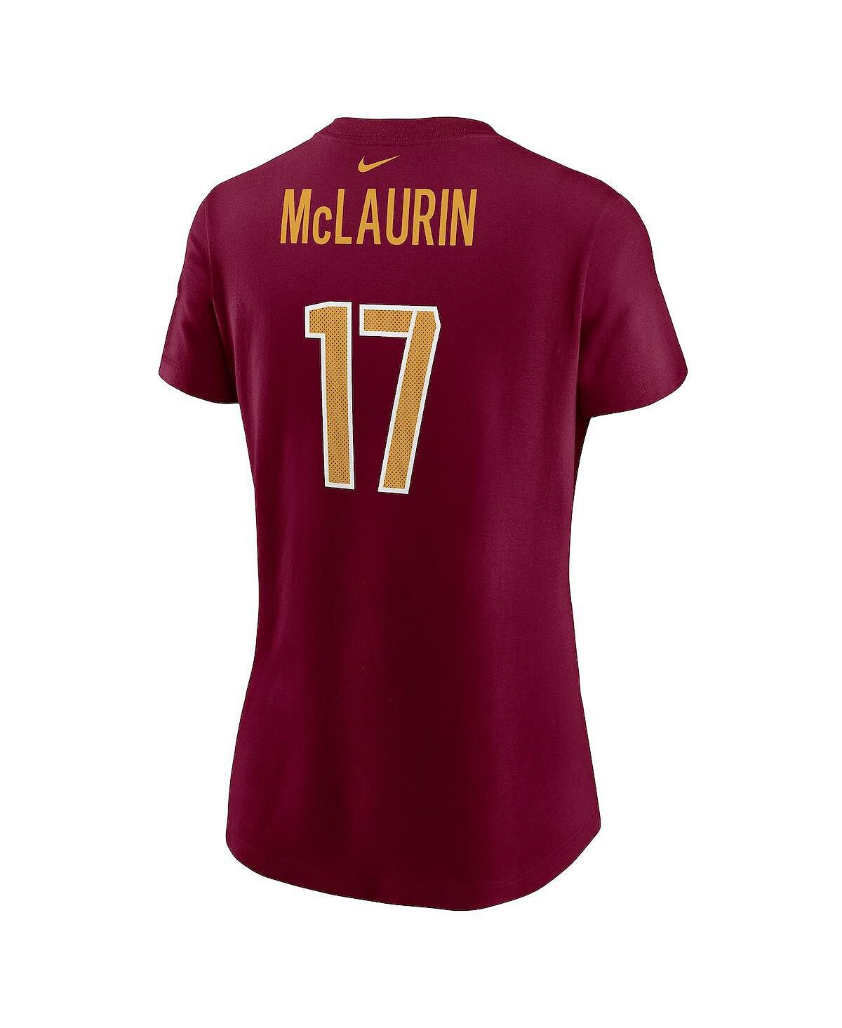 Женская футболка Terry McLaurin Burgundy Washington Commanders с именем и номером игрока Nike — фото 2