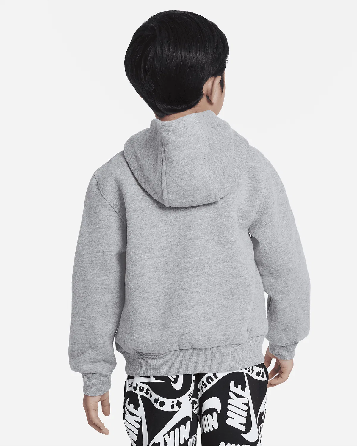 Детское флисовое худи Nike Sportswear Club, Dark Grey Heather — фото 2