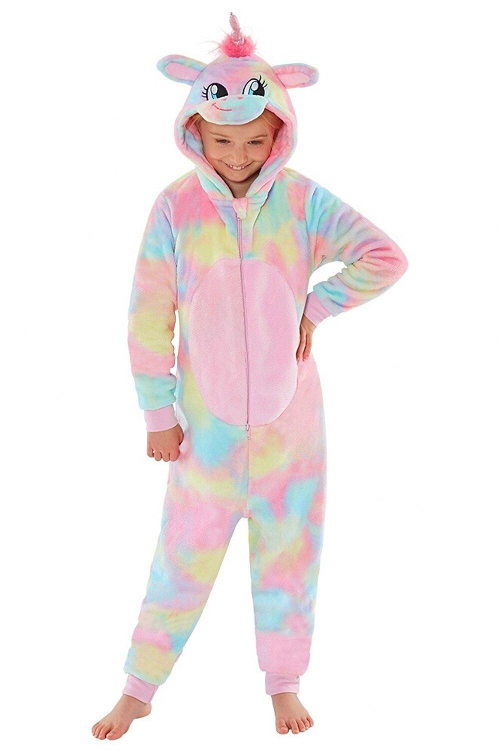 

Флисовый комбинезон Rainbow Unicorn Animal Crazy, розовый