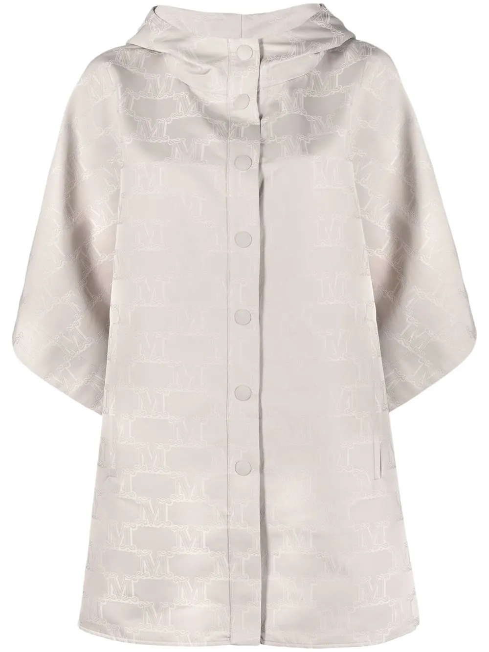 

Атласное пальто с монограммой MAX MARA, нейтральный