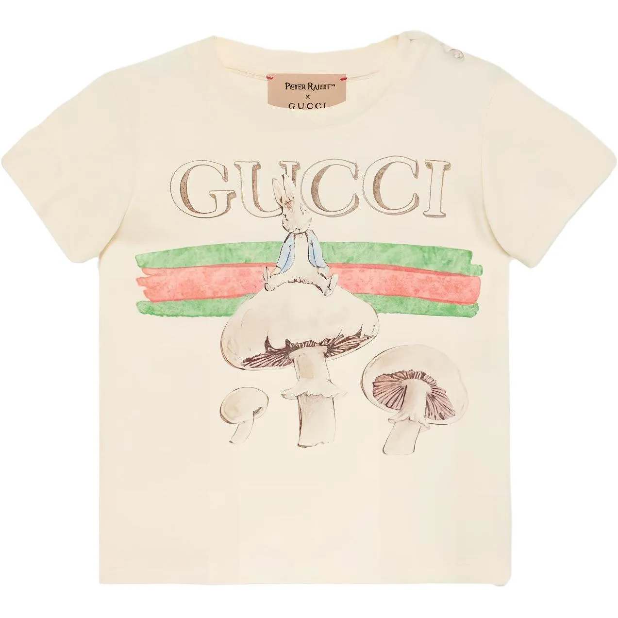 GUCCI Футболка 2024 kids early spring collection gray white infant and toddler