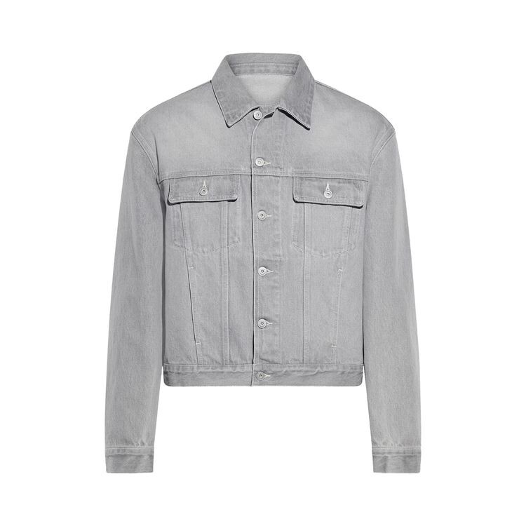 

Куртка Jacquemus La Veste De-Nimes Jacket Grey/Off White, серый