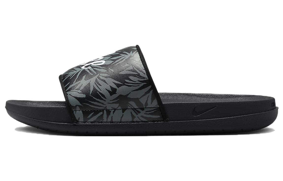 

Шлепанцы и сланцы Nike Offcourt Tropical Leaf Print Black Slide