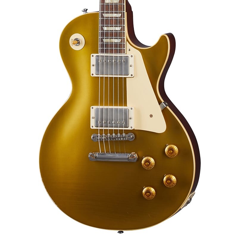 

Электрогитара Gibson Custom Shop Murphy Lab 1957 Les Paul Goldtop Darkback Reissue Light Aged - Double Gold