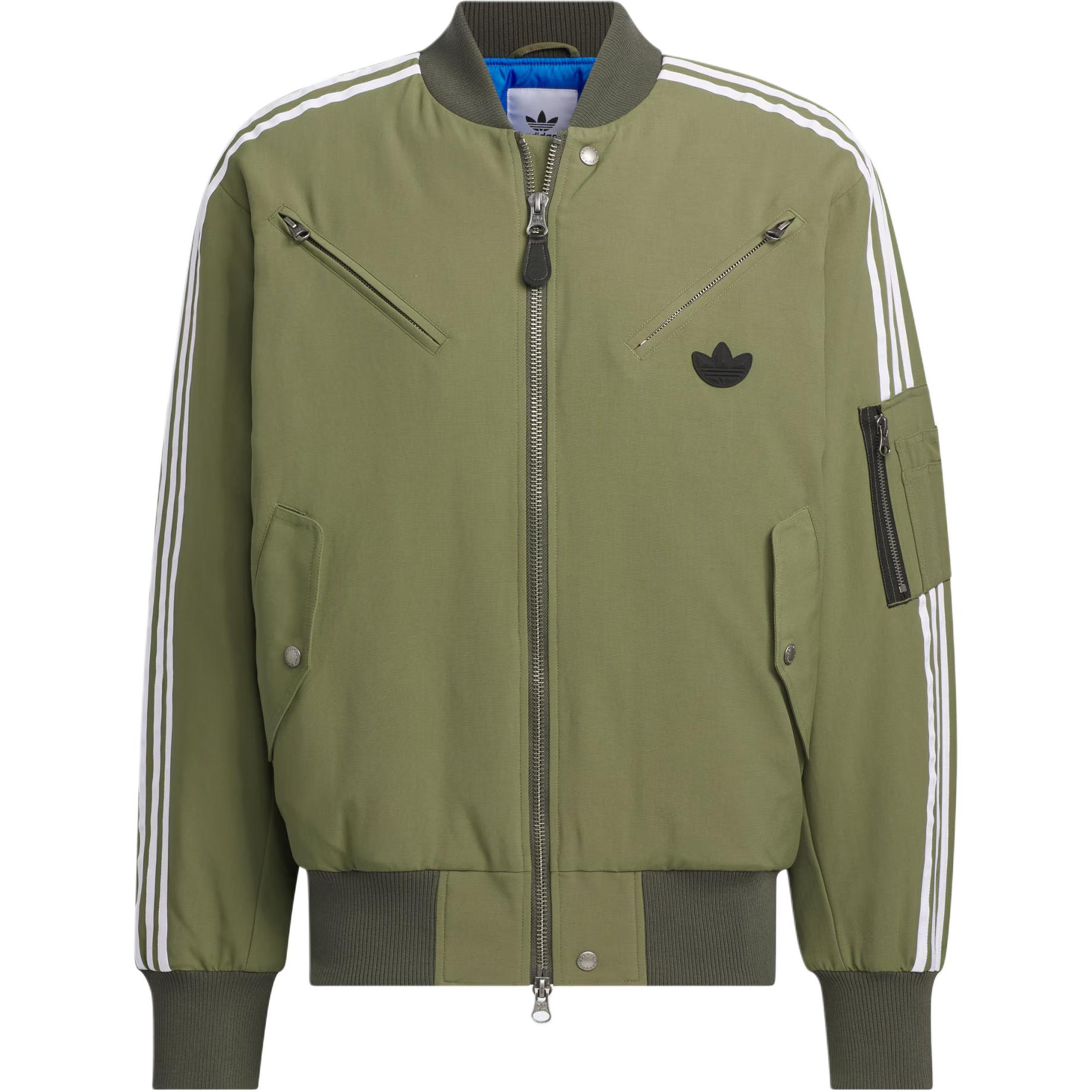 Куртка утепленная FW24 Пуховик Мужская Rock Olive Green/Air Force Blue Adidas Originals — фото 2