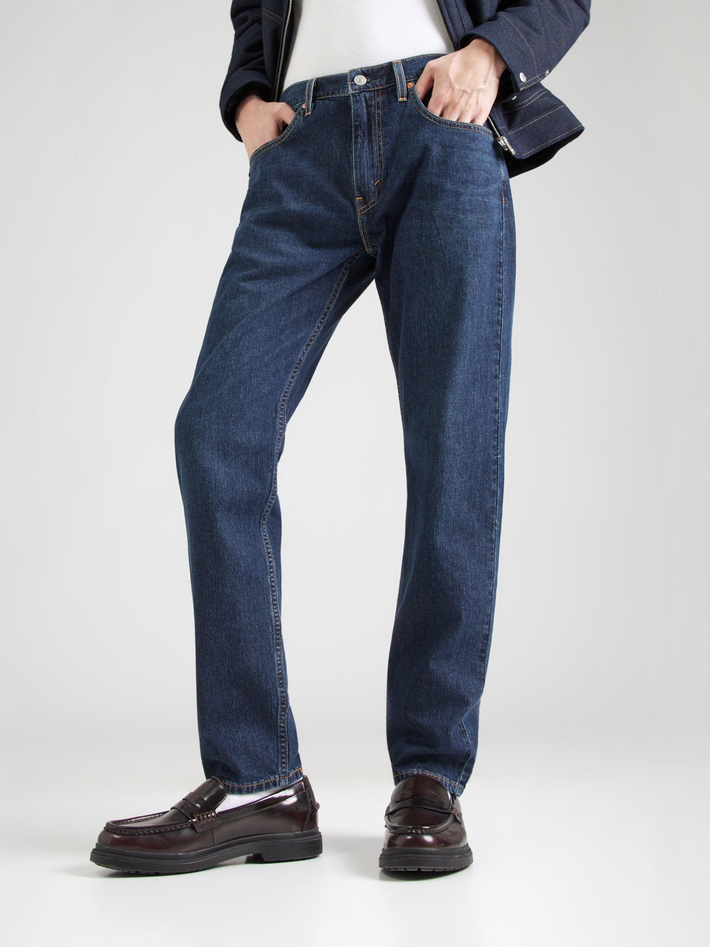 LEVI'S  Джинсы Regular '502 Taper Fit Performance Cool' для мужчин, темно-синие — фото 3