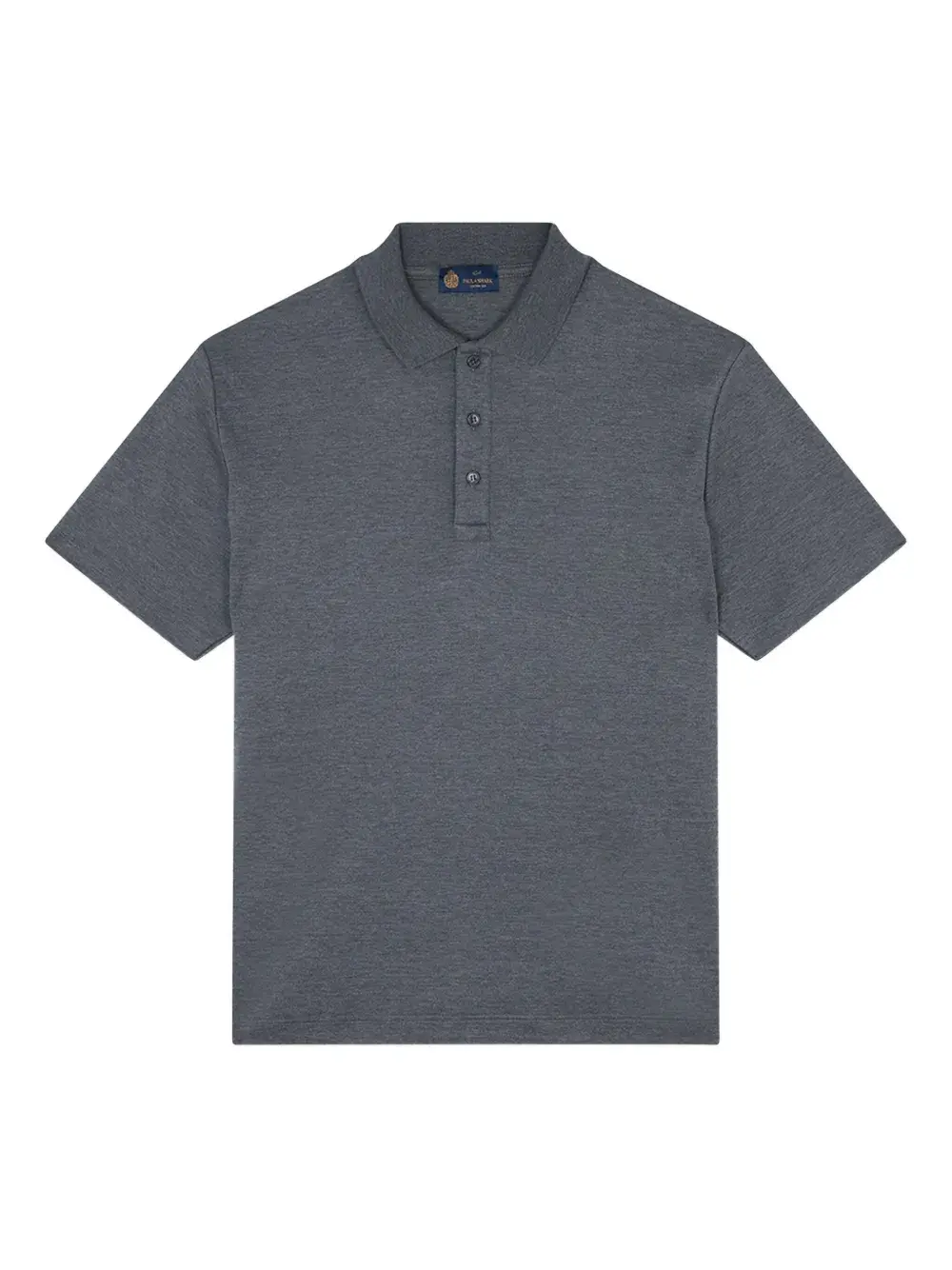 

Поло из смеси шелка Paul & Shark, серый