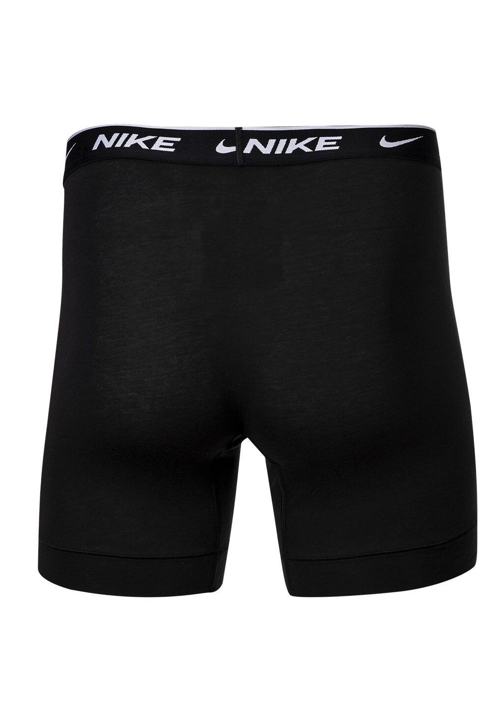 Трусы-боксеры из хлопка стрейч на каждый день, 3 шт NIKE, черный — фото 3