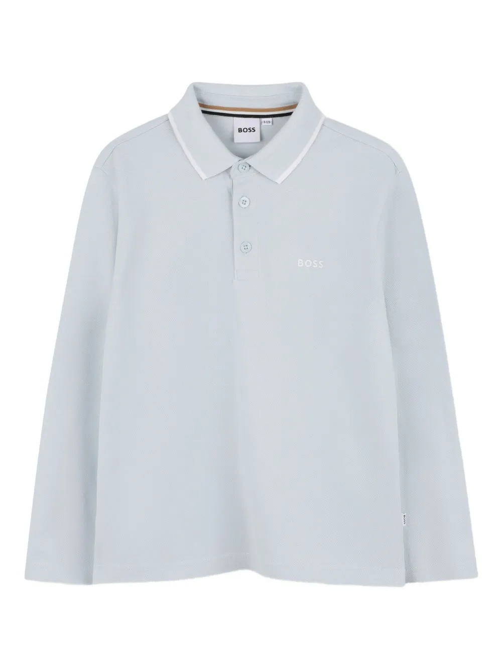 

Рубашка поло с длинными рукавами BOSS Kidswear, синий