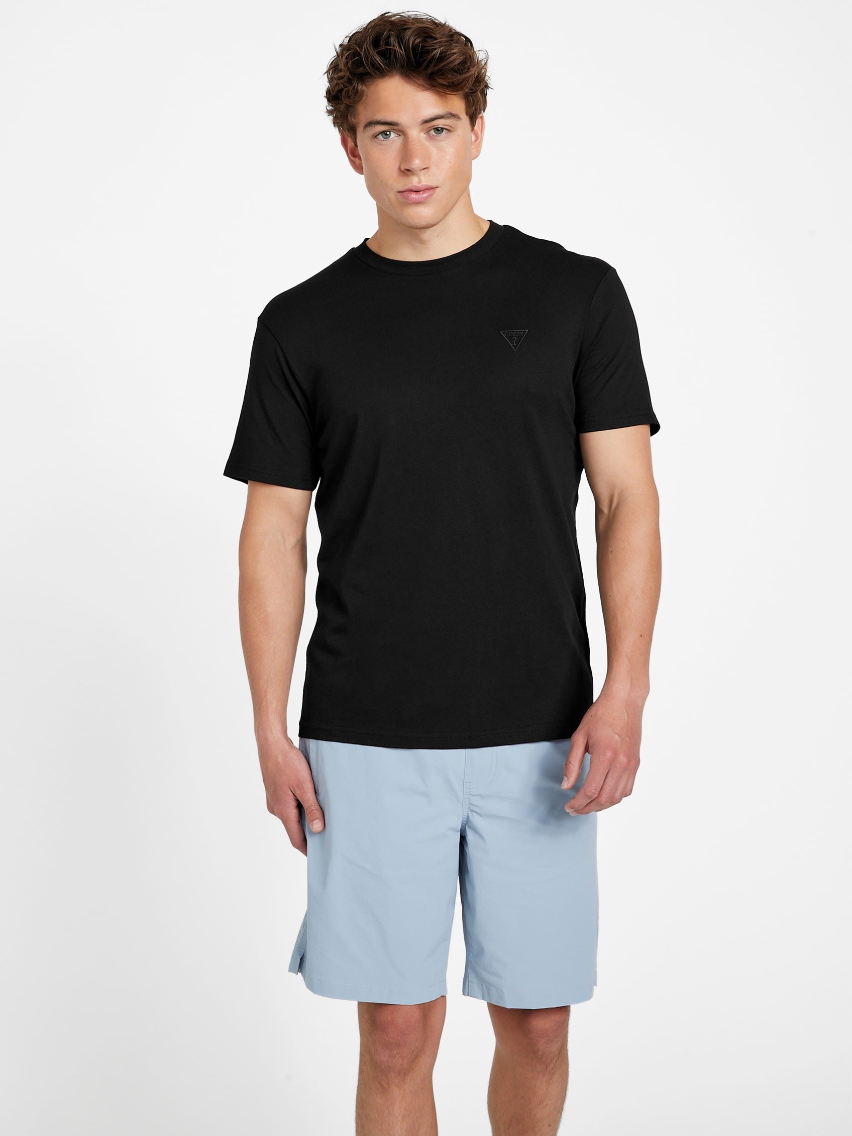 

Футболка с логотипом Mark Guess Factory, черный