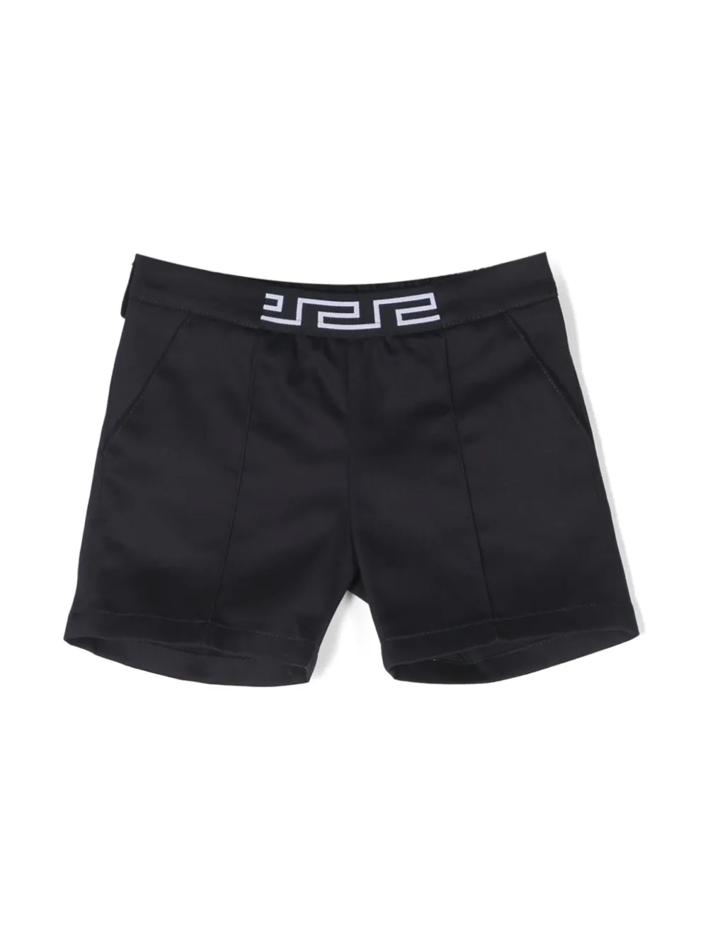 

Шорты с узором Greca на поясе Versace Kids, синий