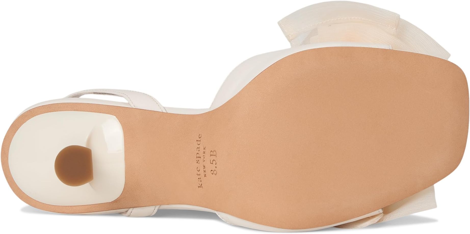 Туфли Kate Spade New York Beau Mesh Heeled Sandals, кремовый — фото 3