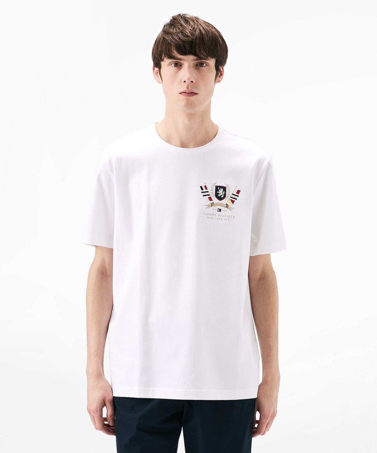 Футболка Hilfiger Crest Interlock TOMMY HILFIGER, White YBR