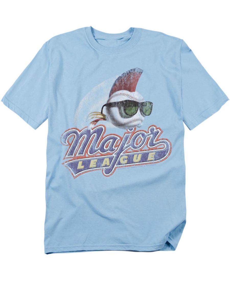 

Мужская футболка с потертым логотипом Major League, Light blue, Синий, Мужская футболка с потертым логотипом Major League, Light blue
