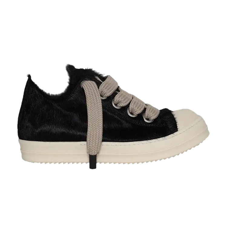 

Кроссовки Rick Owens Rick Owens Concordians Jumbo Laced Low 'Black Fur', черный