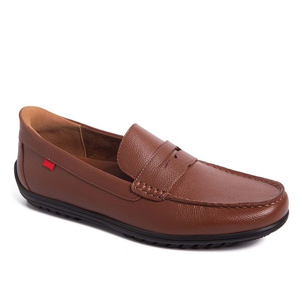 

Мужские лоферы John Street с технологией Hands Free Slip On. Marc Joseph New York, Cognac