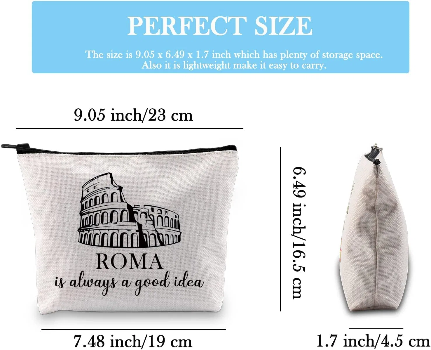 Косметичка с принтом «Римский Колизей» Jtouk, Good Idea Rom Bag Eu — фото 2