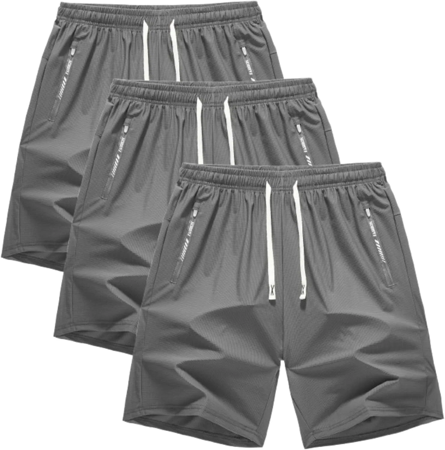 Шорты для женщин 2 шт, дышащие, быстросохнущие, Ice Silk, A29 3pcgrey