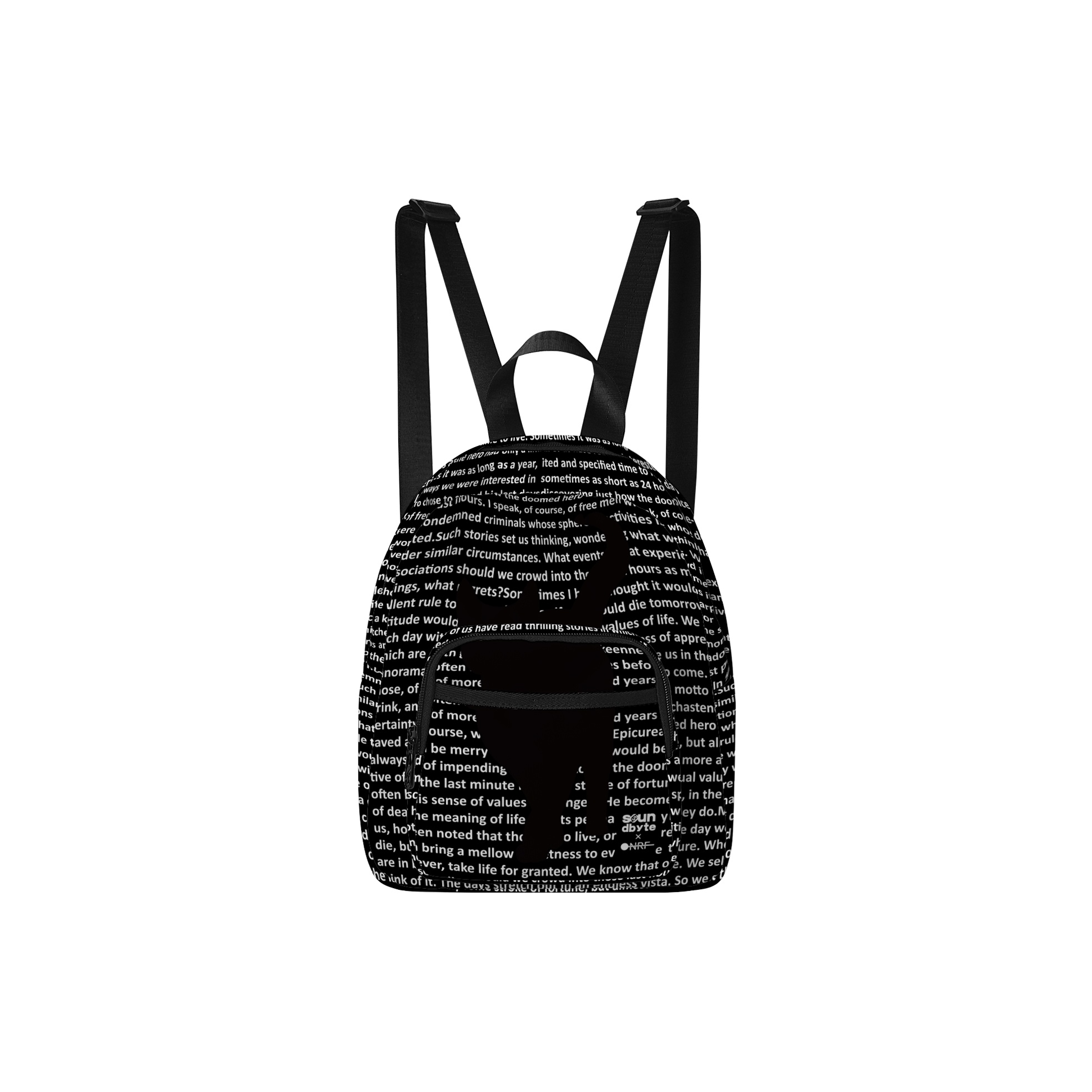 

ONRF Полиэстеровый рюкзак средний унисекс черный, Black Kitten
