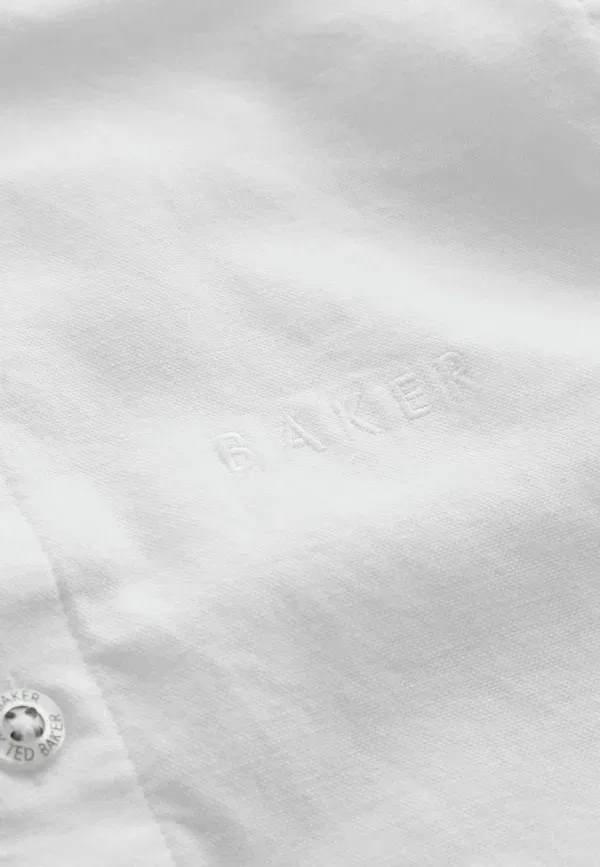 Рубашка оксфорд Regular Fit с коротким рукавом Baker By Ted Baker, белый — фото 4