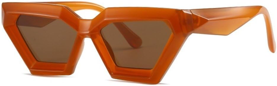 

Женские солнцезащитные очки в винтажном стиле, мужские солнцезащитные очки «кошачий глаз», большие солнцезащитные очки класса люкс, женские очки с защитой от УФ-излучения UV400 TVTBBVV, Brown