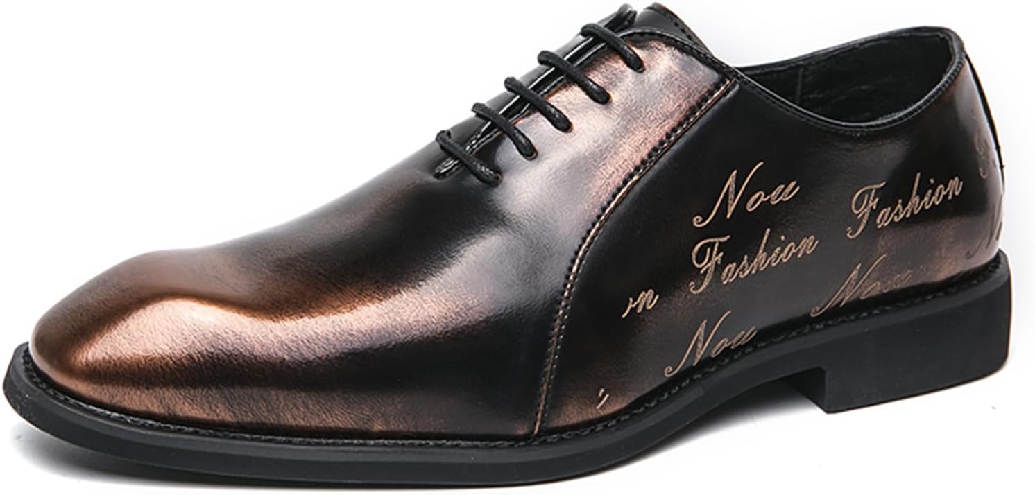 

Мужские классические туфли оксфорды со шнуровкой для официального и делового стиля Abborora, Bronze