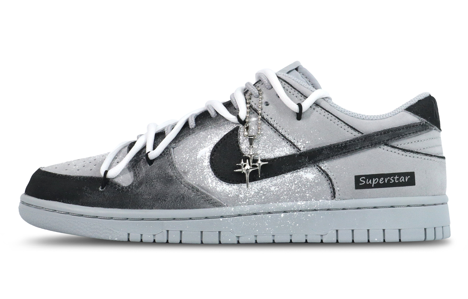 

Nike кроссовки для скейтбординга Dunk Abrasion Resistant Low Top Unisex черный серый