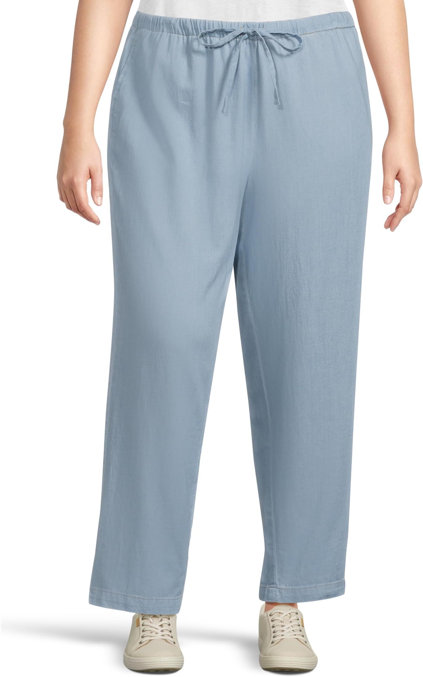 

Брюки Eileen Fisher Plus Size Tapered Ankle Pants, Washed Indigo