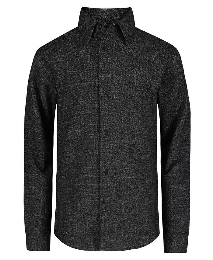 

Рубашка в полоску с длинными рукавами для мальчиков Big Boys Calvin Klein, черный