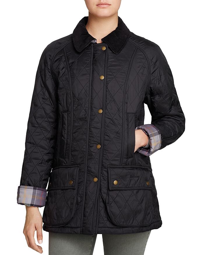 

Стеганая куртка Barbour Beadnell Polarquilt, черный