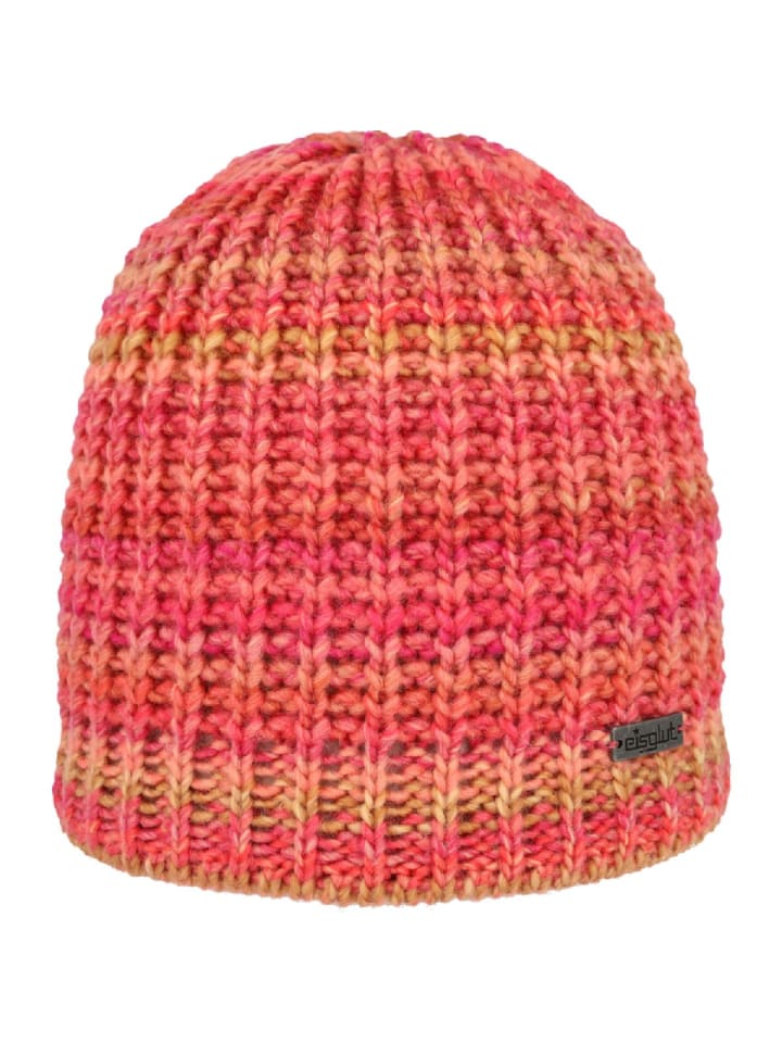 

вязаная шапка оранжевого цвета Eisglut