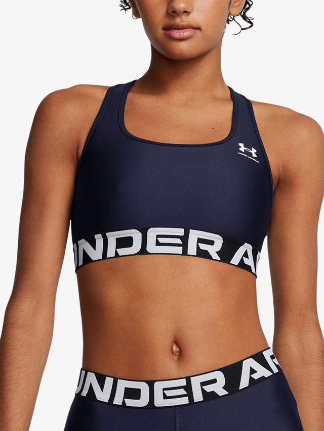 

Спортивный бюстгальтер Logo Medium Impact без мягких чашек Under Armour, Navy / White