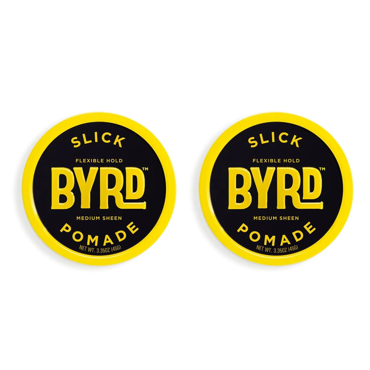 Помада для волос BYRD Hairdo Products Slick Pomade, 2 упаковки - гибкая фиксация, средний блеск, придает гладкую укладку всем типам волос, 3,35 унции каждая (две упаковки) 94.97 г (2 шт.)