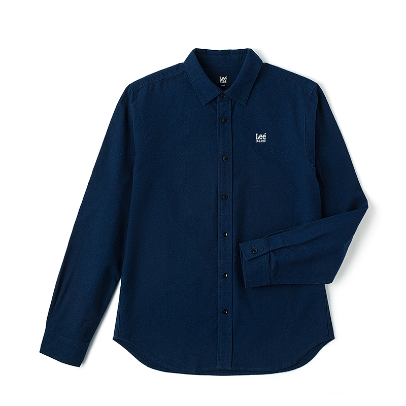 

Lee Стандартная версия F ce длинная рубашка мужская marine blue