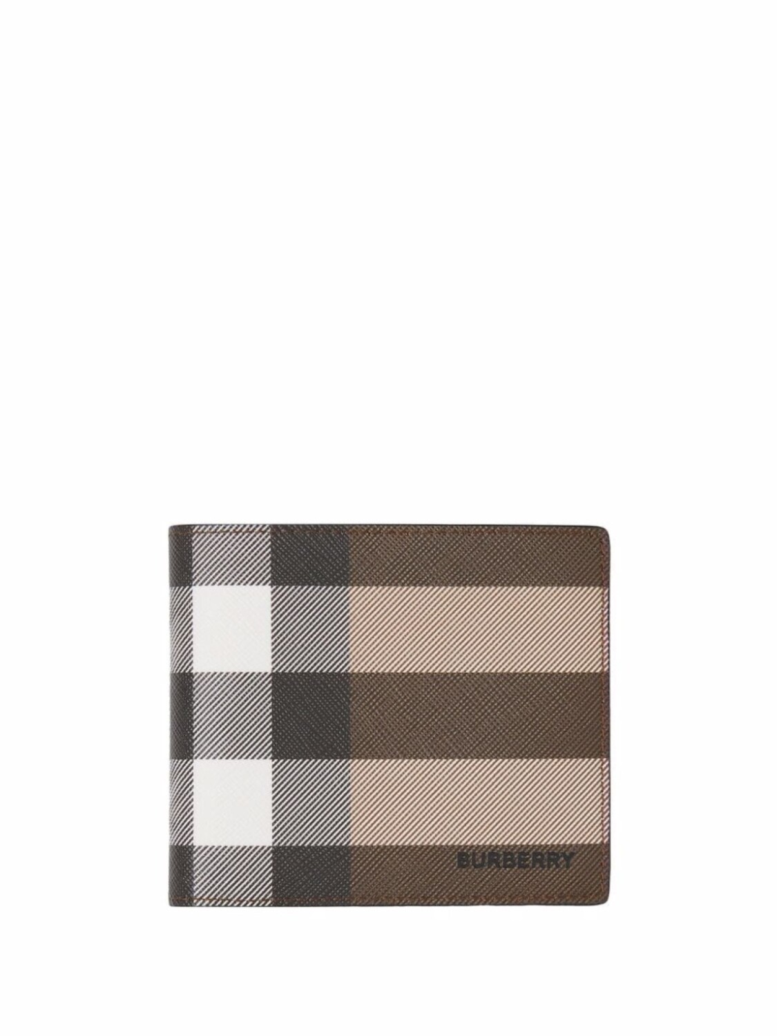 

Burberry кошелек в клетку с логотипом, коричневый
