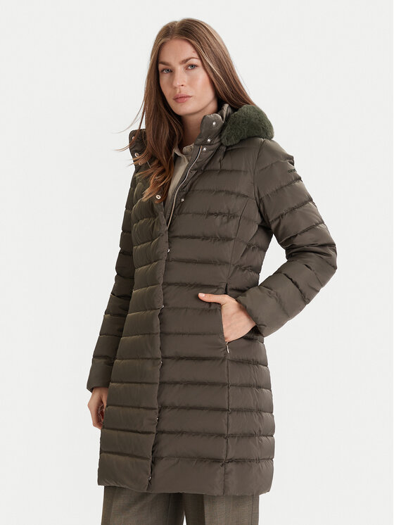 

Пуховик regular fit Bettanie W5626H T3122 F3236 Geox, зеленый